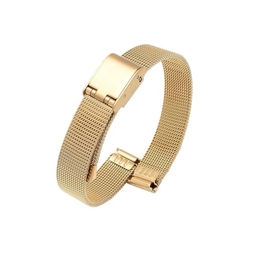 Srndsydak Universal Armband Männer Frauen 6mm 8mm 10mm 12mm 14mm 16mm 18mm 20mm(Gold,14mm) von Srndsydak