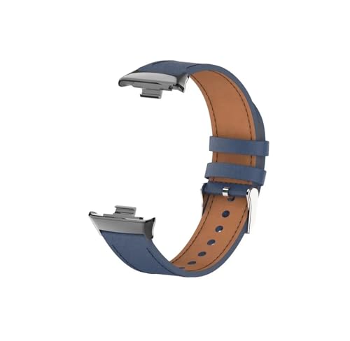Srndsydak Weiches Leder-Uhrenarmband, passend for Xi ao m i M i Band 9 8 Pro/Red m i Watch 4 5(Blue,For M i Band 8 Pro) von Srndsydak