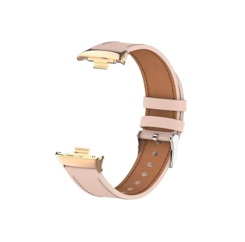 Srndsydak Weiches Leder-Uhrenarmband, passend for Xi ao m i M i Band 9 8 Pro/Red m i Watch 4 5(Pink,For M i Band 8 Pro) von Srndsydak