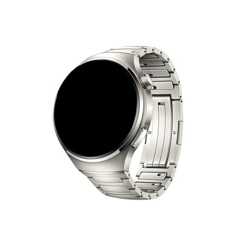 Titan Uhr Band Fit for Passend for Huawei Uhr 4 Pro Männer Luxus Business Strap Armband Correa(Titanium) von Srndsydak