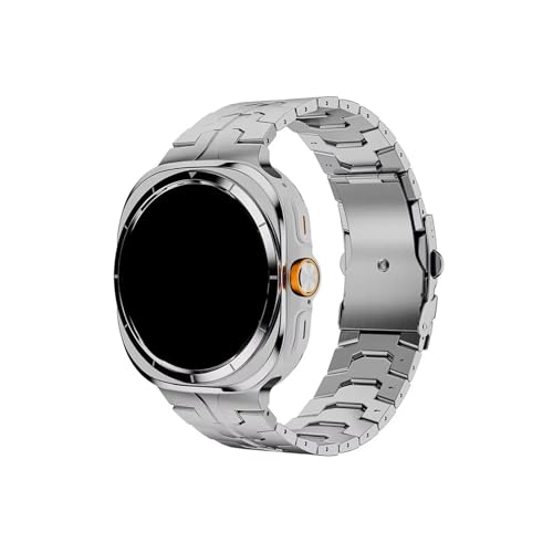 Titan-Uhrenarmband for Herren, passend for Samsung Galaxy Watch Ultra 47mm, luxuriöses Business-Armband(Silver) von Srndsydak