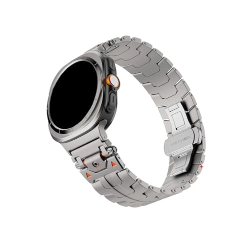 Uhrenarmband aus Edelstahl ohne Lücken, passend for Samsung Galaxy Watch Ultra 47mm(Titanium) von Srndsydak
