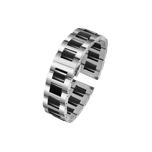 Uhrenarmband aus Keramikstahl, passend for Huawei Watch GT5 41mm 46mm PRO 42mm/Ultimate Herren Damen Armband(Steel black 1,For GT5 PRO46mm) von Srndsydak