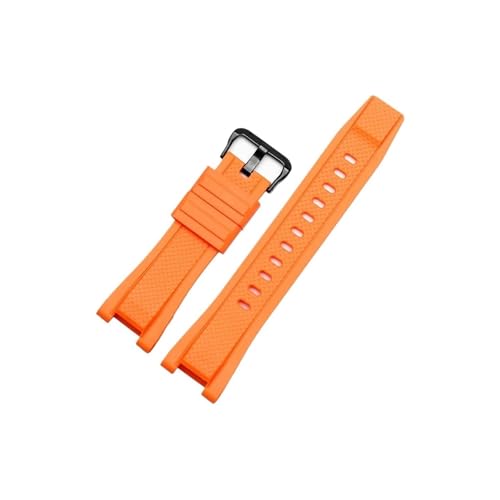 Uhrenarmband aus Silikonkautschuk, passend for Casio G-SHOCK GST-210 GST-b100 S110 GST-W300 410 210 400G S130 S310 S330(Orange black buckle) von Srndsydak