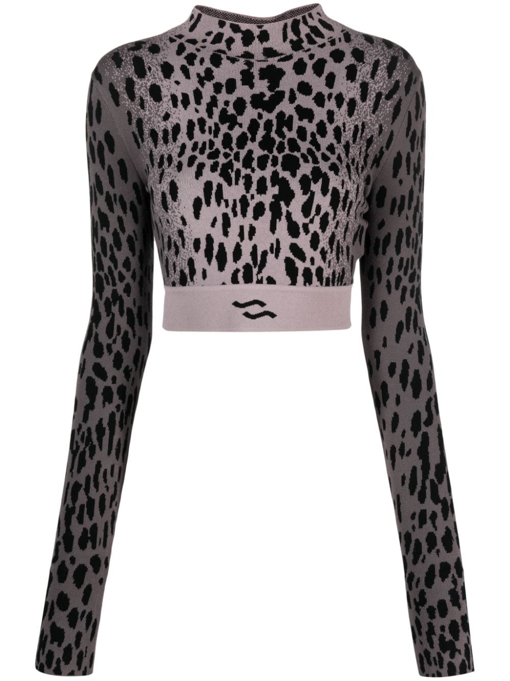 Ssheena Cropped-Pullover mit Muster - Violett von Ssheena