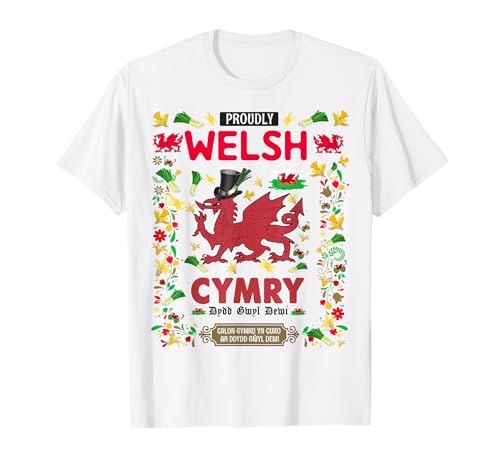 Welsh Dragon Outfit Idee für Frauen mit walisischer Lauchflagge T-Shirt von St Davids Day Accessories Welsh Ideas For Kids