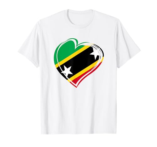 St. Kitts Nevis Flagge Karibik Urlaub Kinder Damen Herren T-Shirt St. Kitts Nevis Flagge Karibik Urlaub Kinder Damen Herren T-Shirt von St Kitts and Nevis Apparel