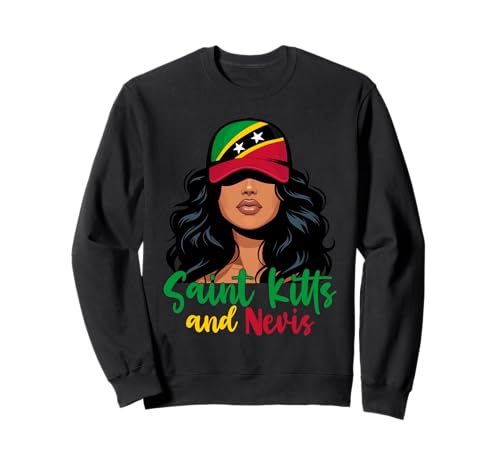 Kittitian Girl St Kitts Flagge Stolze Kittitian Nevisian Women Sweatshirt Kittitian Girl St Kitts Flagge Stolze Kittitian Nevisian Women Sweatshirt von St Kitts and Nevis for Girls and Women Kittitian