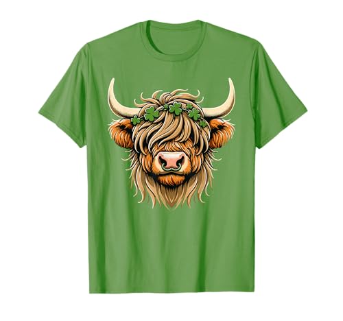 St. Patricks Day Highland Cow Saint Paddys Herren Damen Kinder T-Shirt von St Patricks Day Highland Cow Saint Paddys Outfit