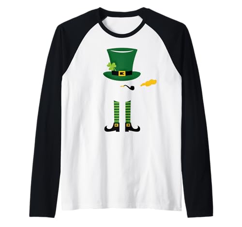 Leprechaun Leg St Patrick's Day Irish Shamrock für Herren, Damen und Kinder Raglan Leprechaun Leg St Patrick's Day Irish Shamrock für Herren, Damen und Kinder Raglan von St Patricks Day Leprechaun Shamrock Boy Girls Kids