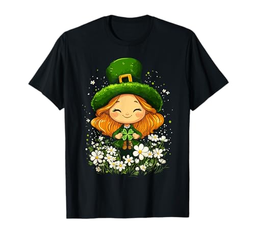 Kleeblatt Frauen Kinder St Patricks Day Weibliche Leprechaun T-Shirt Kleeblatt Frauen Kinder St Patricks Day Weibliche Leprechaun T-Shirt von St Patricks Day Weibliche Leprechaun Kostüm Damen