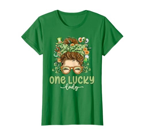 One Lucky Lady St. Patricks Day 2025 St. Paddys für Damen, Grün T-Shirt von St Patricks Day Women Store Co.
