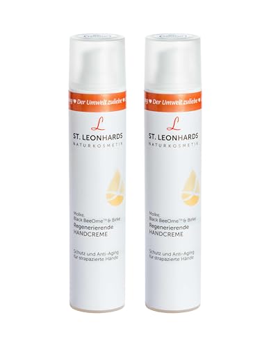 ST. LEONHARDS NATURKOSMETIK | Anti-Aging Handcreme - 2er Set | trockene & rissige Hände | schnell einziehend | 2x 50ml von St. Leonhards