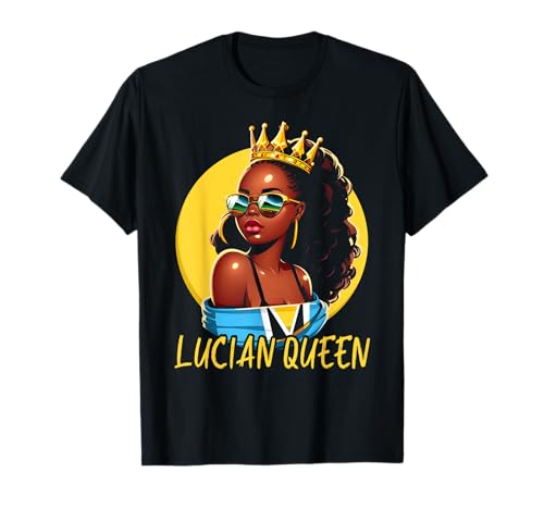 Lucian Queen Flag Independence Lucian Beauty Damen T-Shirt Lucian Queen Flag Independence Lucian Beauty Damen T-Shirt von St. Lucia Queen Flag Independence, Lucian Beauty