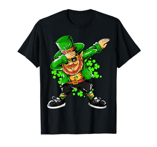 Dabbing Kobold Jungen St Patricks Day T-Shirt von St. Patrick's Day Kinder Geschenk