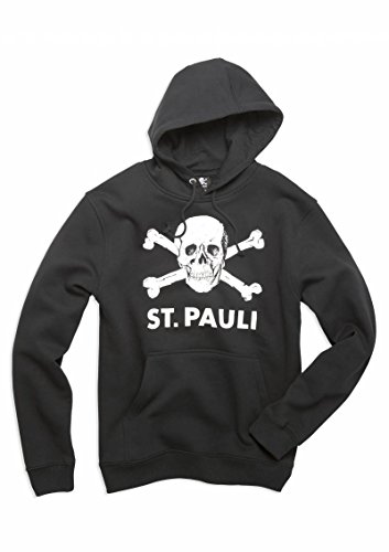 FC St. Pauli Totenkopf Frauen Kapuzenpullover schwarz M von St. Pauli