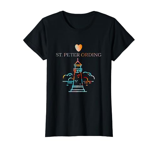 St. Peter Ording T-Shirt Frauen Leuchtturm von St. Peter Ording Bulli Shirts
