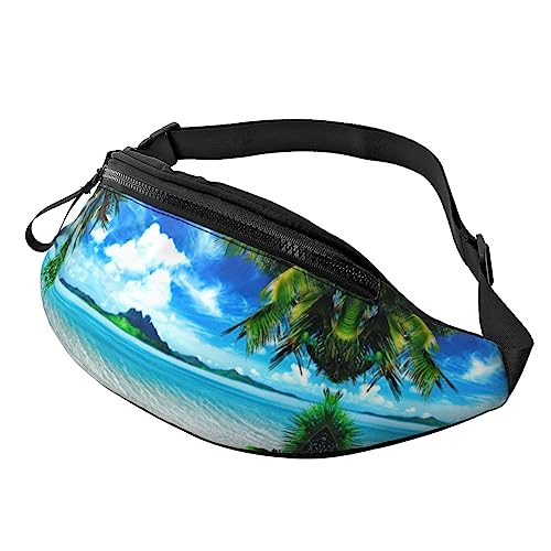 The Sea Bauchtasche für Männer und Frauen, verstellbare Gürteltasche, lässige Hüfttasche für Reisen, Party, Festival, Schwarz , Einheitsgröße von StOlmx