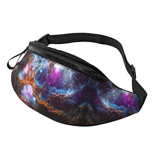 Universum Galaxy Space Bauchtasche für Männer und Frauen, verstellbare Gürteltasche, lässige Hüfttasche für Reisen, Party, Festival, Schwarz , Einheitsgröße von StOlmx