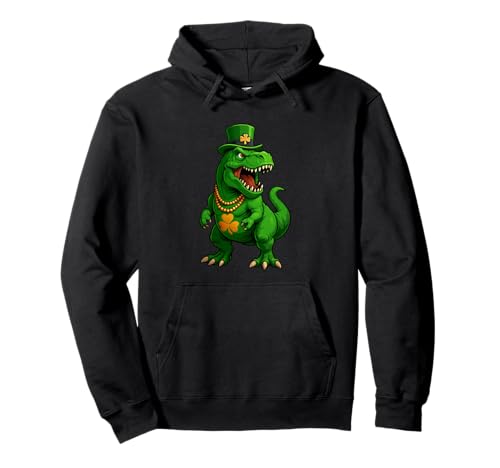 Dinosaurier Trex St. Patricks Day Koboldhut Jungen Mädchen Kinder Pullover Hoodie Dinosaurier Trex St. Patricks Day Koboldhut Jungen Mädchen Kinder Pullover Hoodie von StPatricksAxis1