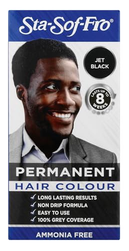 Sta Sof Fro Permanente schwarze Haarfarbe für Männer – Cremeformel, Jet Black Haarfarbe Sta Sof Fro Permanente schwarze Haarfarbe für Männer – Cremeformel, Jet Black Haarfarbe von Sta-Sof-Fro