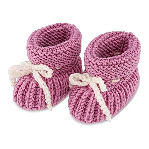 StaRomaxShop Handgemachte Baby Wollsocken, weiche Babyschuhe, Babychucks, warme Stricksocken für Neugeborene und Kleinkinder 0-24 Monate (0-24 Monate, Rosa) von StaRomaxShop