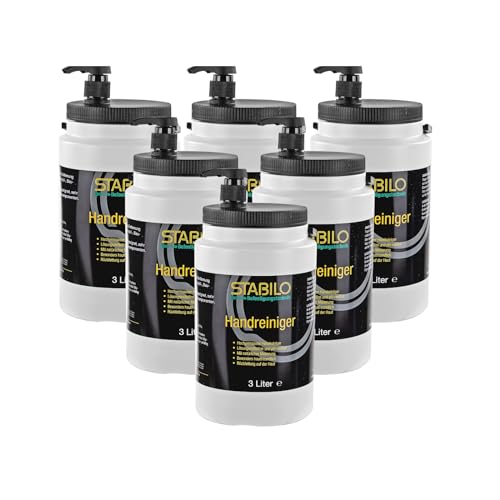 6x Stabilo Handreiniger 3 Liter Dose inkl. Spender | Handwaschpaste | Handcreme | 6 Stück von Stabilo Befestigungstechnik