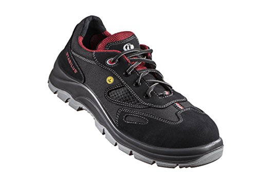 Stabilus 5111A, Unisex SRC Sicherheitsschuhe, Schwarz Rot, 44 EU (9.5 UK) von Stabilus