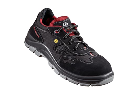 Stabilus 5111A, Unisex SRC Sicherheitsschuhe, Schwarz Rot, 47 EU (12 UK) von Stabilus