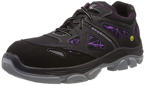 Stabilus 6830A, Unisex SRA Sicherheitsschuhe, Schwarz Lila, 39 EU (6 UK) von Stabilus