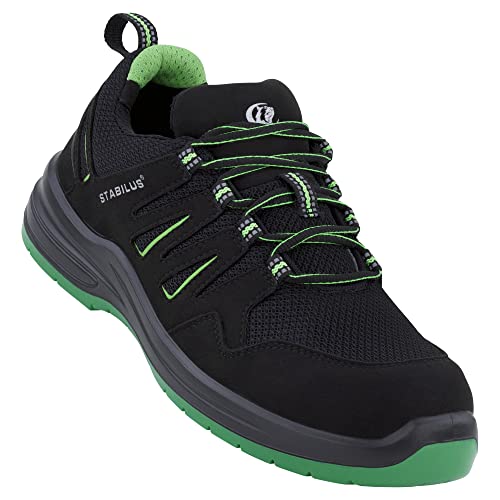 Stabilus Unisex Cody Low Green S1PL Sicherheitsschuh, schwarz | grün, 37 EU von Stabilus