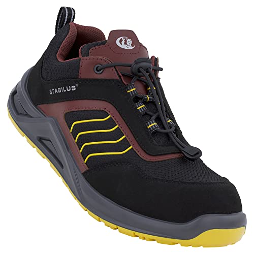 Stabilus Unisex Rudi Low Yellow S1PS Sicherheitsschuh, schwarz | gelb, 41 EU von Stabilus