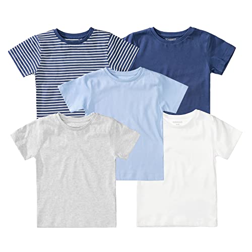 Staccato T-Shirt 5er Pack für Babys und Kleinkinder - Bio-Baumwolle, Organic Cotton, Kurzarm, kuschelweich, bequem - Farbe: bunt, Größe: 74/80 von Staccato