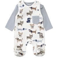 STACCATO Strampler+Shirt offwhite dog gemustert von Staccato