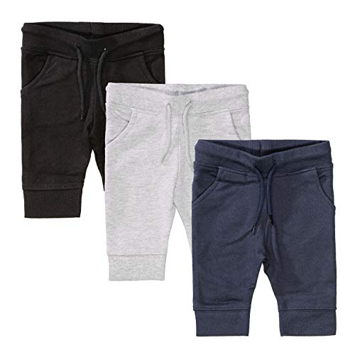 Staccato Jogginghose Baby Unisex 3er Pack - Bio-Baumwolle, Organic Cotton, super weich und bequem - Bunt, Größe 50/56 von Staccato