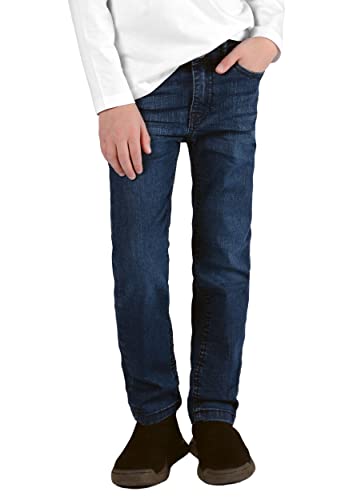 Staccato Jungen Skinny Jeans Slim Fit für Kleinkinder und Kinder - weitenverstellbarer Bund, bequem, modisch, elastisch - Farbe: Mid Blue Denim, Größen 92-176 (as3, Numeric, Numeric_158, Slim) von Staccato