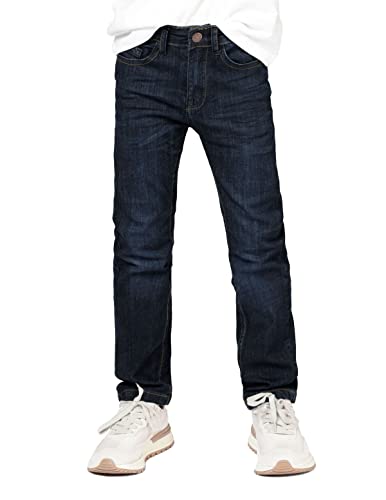 Staccato Jungen Jeans - Straight Leg, weitenverstellbarer Bund, Hakenverschluss, elastisch - Passform: Slim Fit, Farbe: Blue Denim (92, Blue Denim) von Staccato