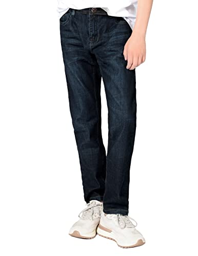 Staccato Jungen Jeans - elastischer Stretchstoff, weitenverstellbarer Innenbund, Straight Leg - Passform: Big Fit, Farbe: Blue Denim, Größe: 140 von Staccato