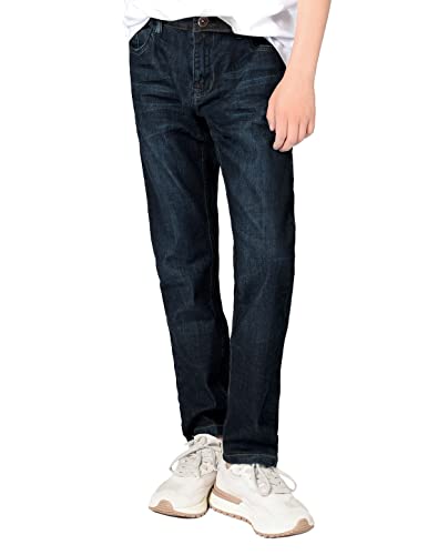 Staccato Jungen Jeans - elastischer Stretchstoff, weitenverstellbarer Innenbund, Straight Leg - Passform: Big Fit, Farbe: Blue Denim, Größe: 146 von Staccato