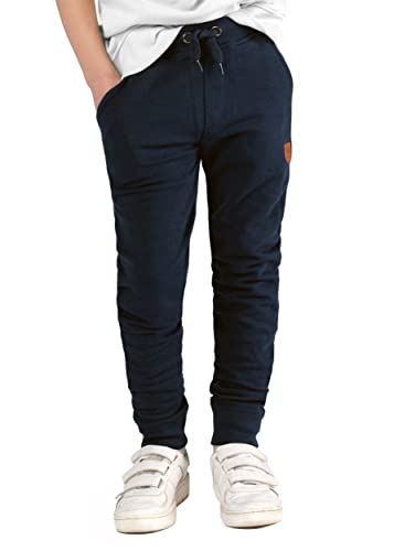 Staccato Jungen Jogginghose - Kordelzug, elastische Rippbündchen, formbeständig für Sport und Freizeit - Farbe: Marine, Größe: 104/110 von Staccato