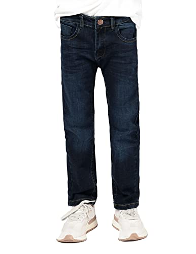 Staccato Jungen Jeans - elastischer Stretchstoff, weitenverstellbarer Bund, Hakenverschluss, Passform: Regular Fit - Farbe: Blue Denim, Größen 98 von Staccato