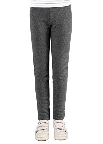 Staccato Mädchen Thermoleggings unifarben - gefüttert, elastisch, wärmend, kuschelig weiche Winterleggings für Kinder und Kleinkinder (140, Stone Mel.) von Staccato