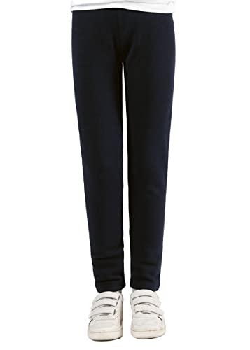 Staccato Mädchen Thermoleggings unifarben - gefüttert, elastisch, wärmend, kuschelig weiche Winterleggings für Kinder und Kleinkinder (104/110, Marine) von Staccato