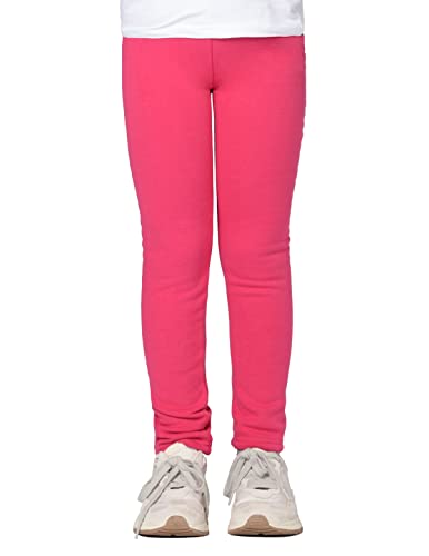 Staccato Mädchen Thermoleggings unifarben - gefüttert, elastisch, wärmend, kuschelig weiche Winterleggings für Kinder und Kleinkinder (116/122, Deep Pink) von Staccato