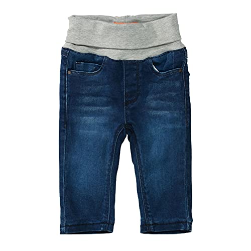 Staccato Thermojeans Baby Unisex - gefüttert, warm, kuschelig, Pull On, elastisch, strapazierfähig - Mid Blue Denim, Größe 68-86 (68, Mid Blue Denim) von Staccato