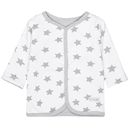 Staccato Unisex Baby Wendejacke - Bio-Baumwolle, Organic Cotton, Baby Erstausstattung - Farbe: Grey Star, Größe: 62 von Staccato