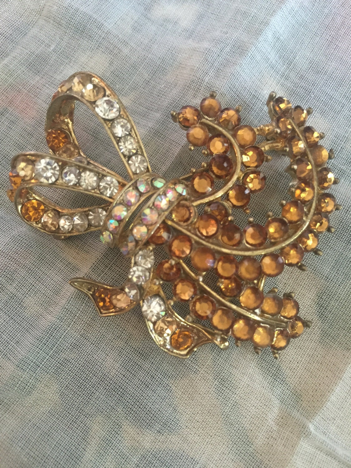 Vintage Aurora Borealis Strass Brosche Vintage Aurora Borealis Strass Brosche von StaceyDoesVintage