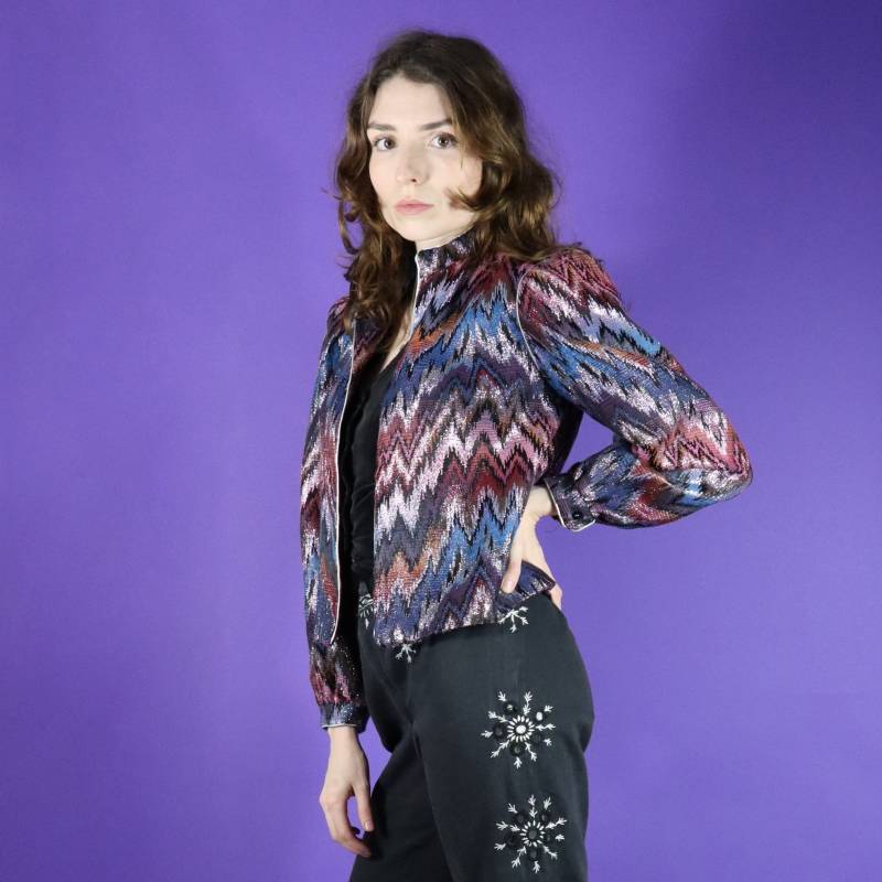 Vintage 1970Er Jahre Glam Rock Lurexfaden Von Malbe von StacksVintageUK