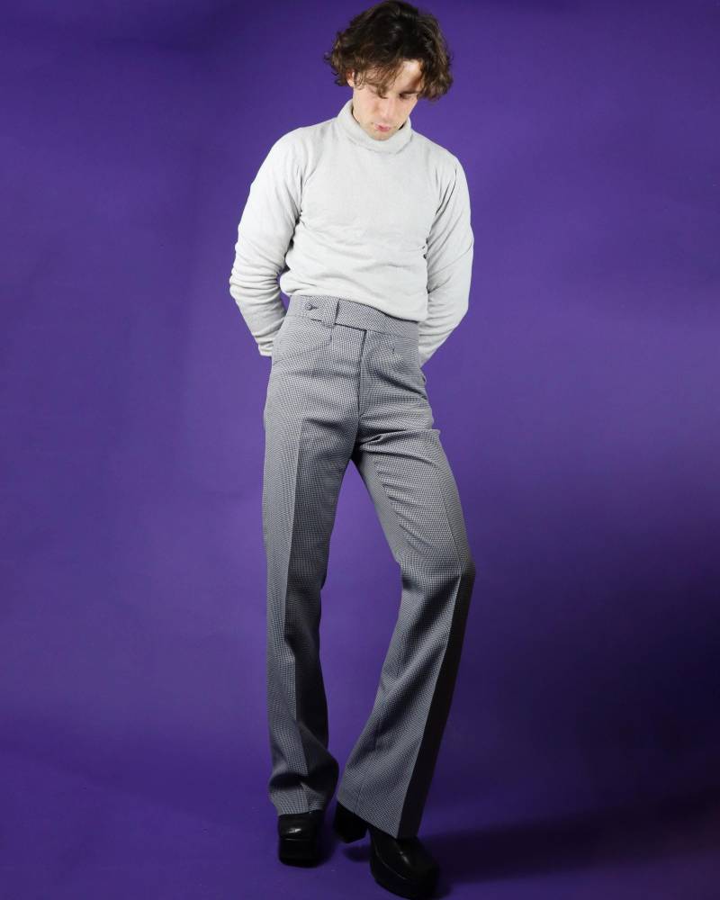 Vintage 70Er Jahre Hahnentritt Hose von StacksVintageUK