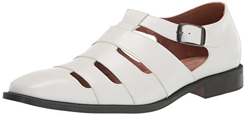 STACY ADAMS Herren Calderon City Flache Sandale, Weiss/opulenter Garten, 49 EU von Stacy Adams